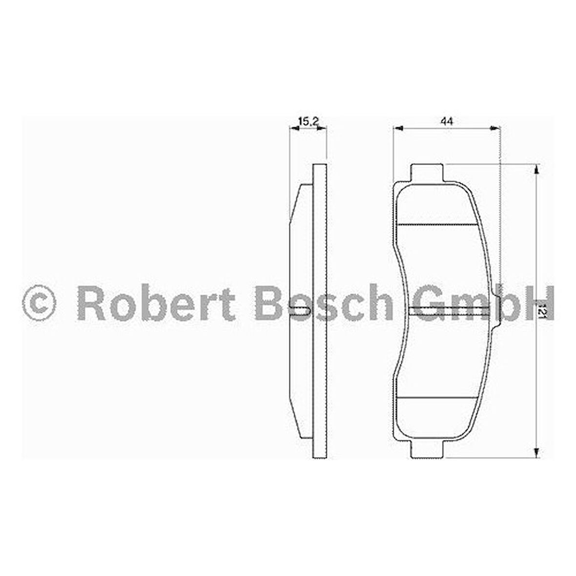 FREN BALATASI ÖN (NISSAN MICRA (K11)(08/92-) [WVA 21626] - [ 120,8X45X15 MM] -